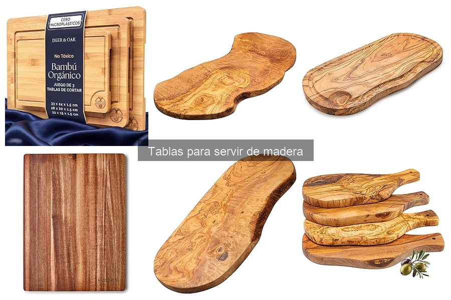 Características clave al comprar tablas de madera para servir