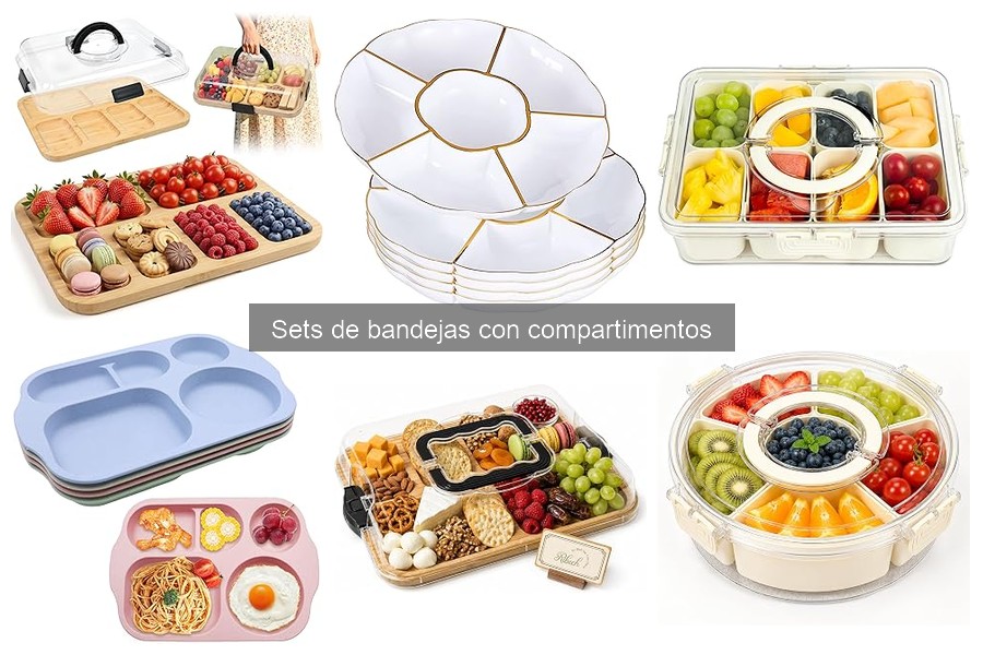 Características clave de un buen set de bandejas con compartimentos