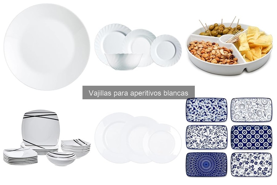 Cómo combinar vajillas blancas para aperitivos con estilo