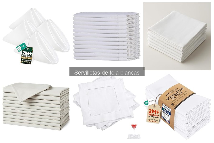 Cómo cuidar servilletas de tela blancas: guías y consejos