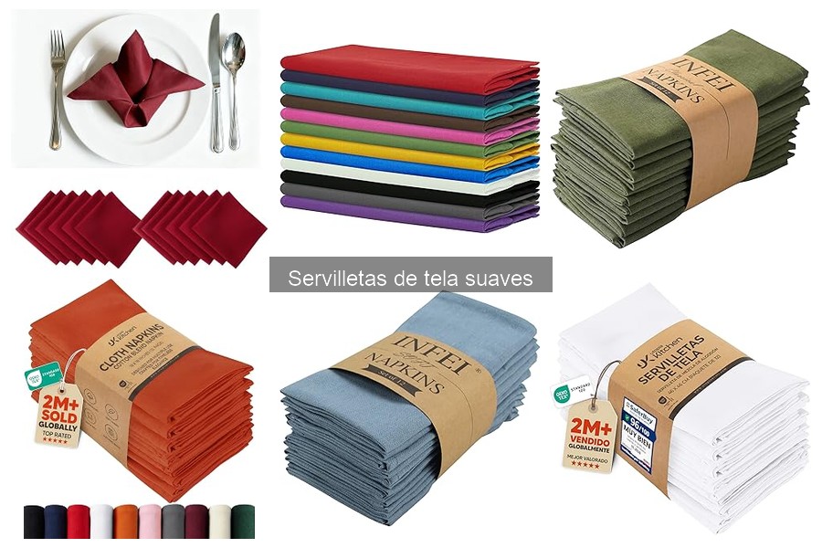 Cómo cuidar servilletas de tela suaves para conservarlas