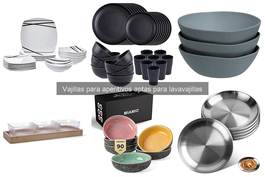 Cómo cuidar vajillas para aperitivos aptas para lavavajillas