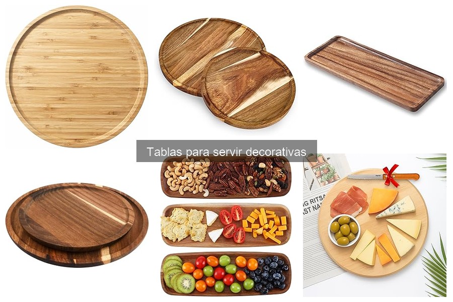 Cómo cuidar y mantener tablas decorativas al servir