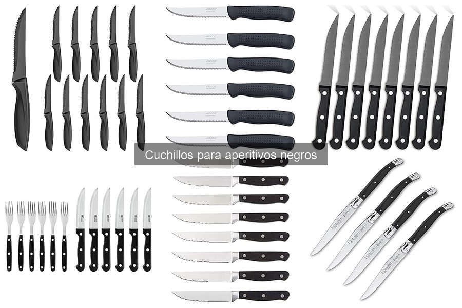 Cómo Elegir el Cuchillo Perfecto para Aperitivos Negros