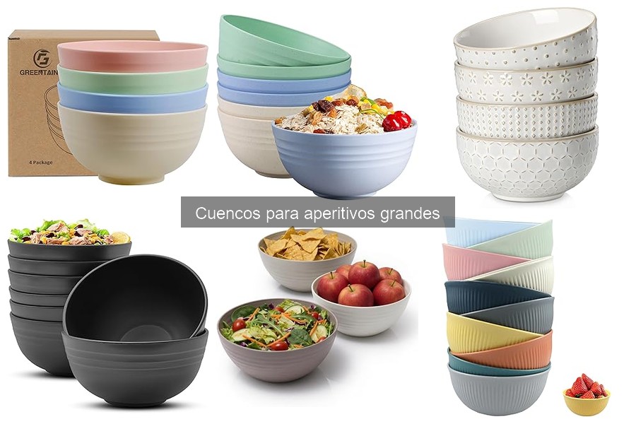 Cómo elegir el cuenco ideal para aperitivos grandes