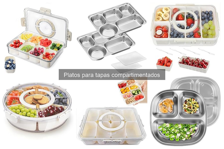 Cómo elegir el plato compartimentado ideal para tapas