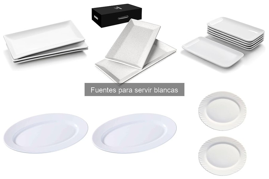 Cómo elegir el tamaño perfecto de fuentes blancas para servir
