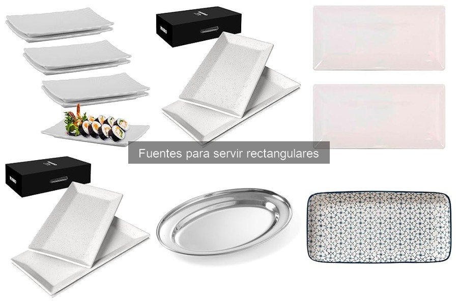 Cómo elegir fuentes rectangulares para servir aperitivos