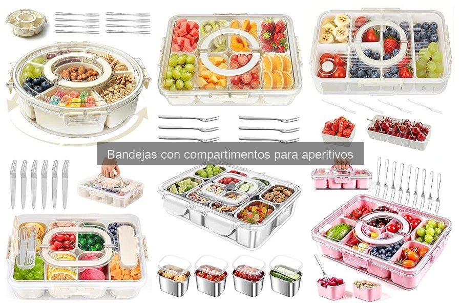 Cómo elegir la mejor bandeja con compartimentos para aperitivos
