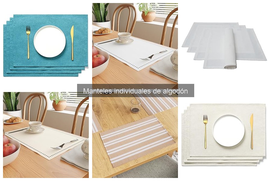 Cómo elegir manteles individuales de algodón para tu mesa