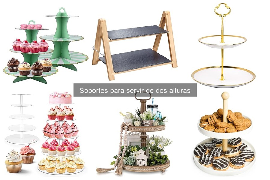 Cómo instalar y usar un soporte de dos alturas para aperitivos