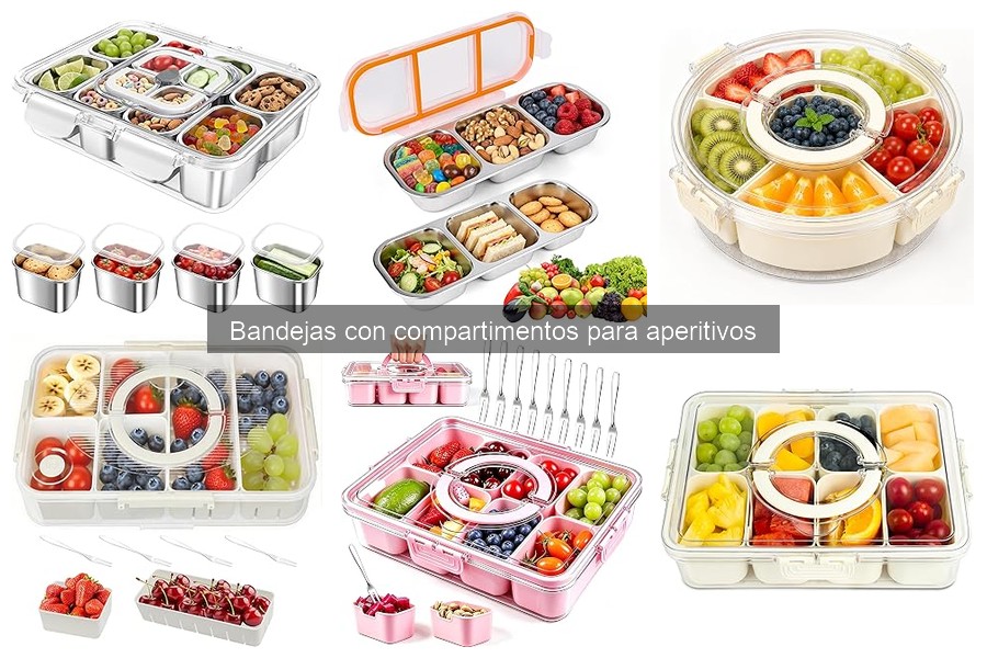 Cómo limpiar y mantener bandejas con compartimentos para aperitivos