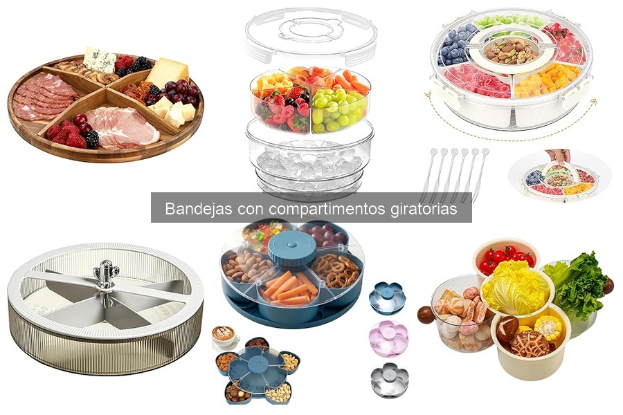 Cómo limpiar y mantener bandejas giratorias con compartimentos