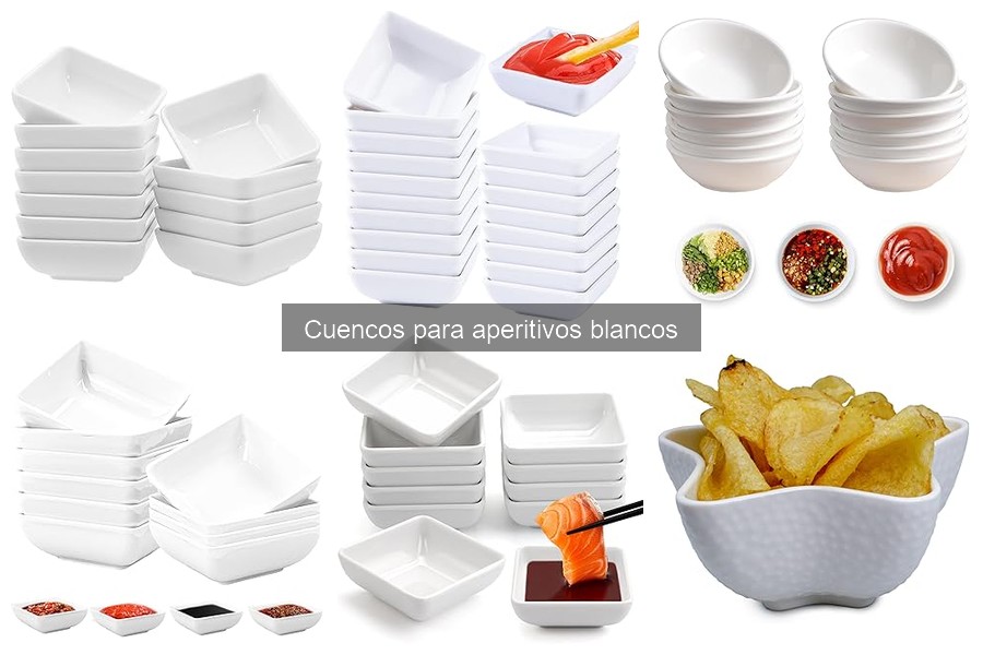 Cómo limpiar y mantener cuencos para aperitivos blancos