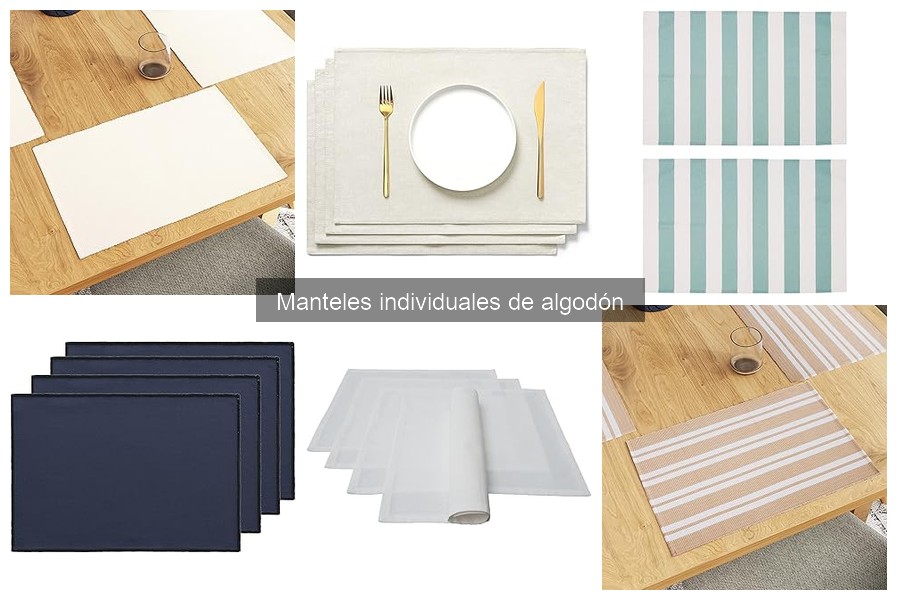 Cómo limpiar y mantener manteles individuales de algodón