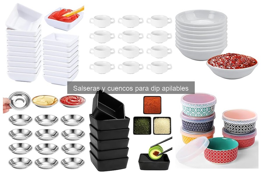 Cómo limpiar y mantener salseras y cuencos apilables