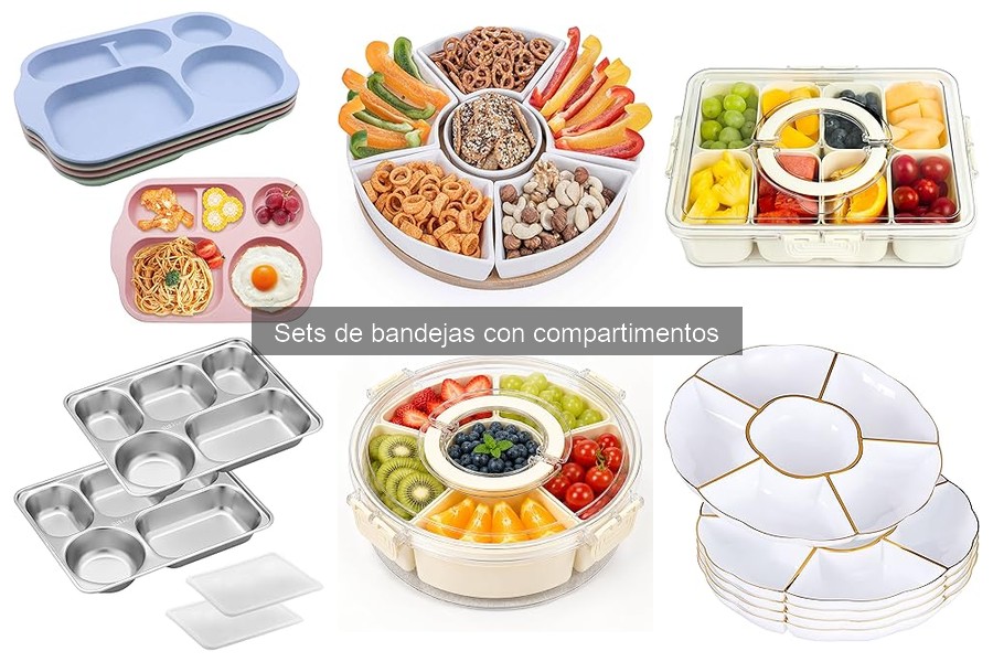 Cómo limpiar y mantener sets de bandejas con compartimentos