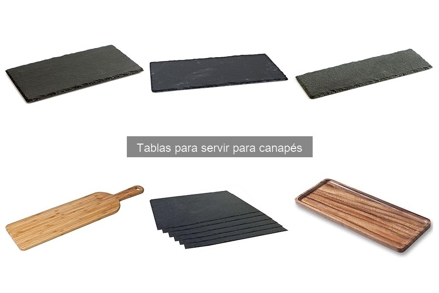 Cómo personalizar tablas para servir canapés con estilo