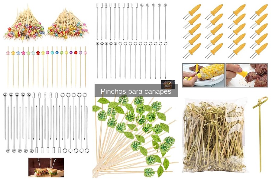 Cómo presentar pinchos para canapés de forma atractiva