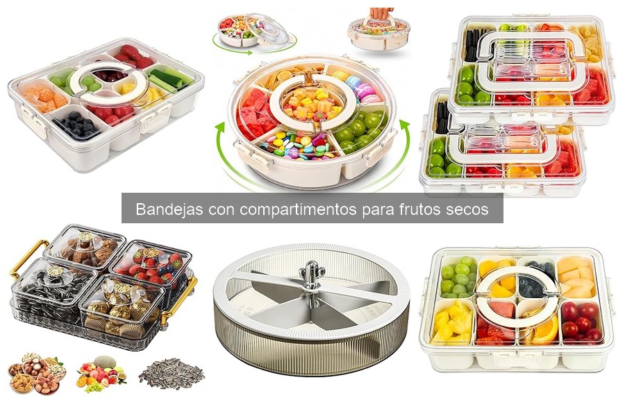 Cómo Usar Bandejas con Compartimentos para Frutos Secos