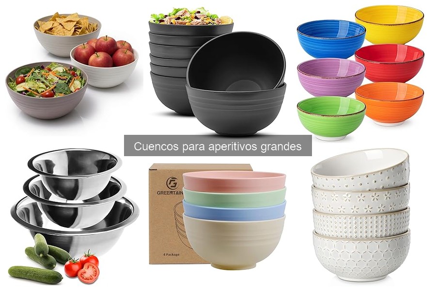 Cómo usar cuencos grandes para aperitivos de manera efectiva