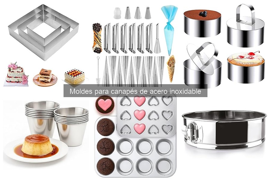 Cómo usar moldes para canapés de acero inoxidable