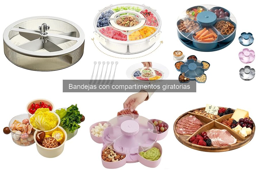 Comparativa: Bandejas giratorias vs. tradicionales para aperitivos