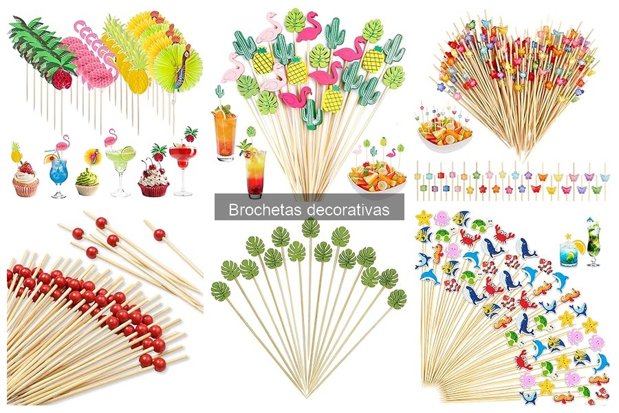 Comparativa: Brochetas de madera vs. metal para aperitivos