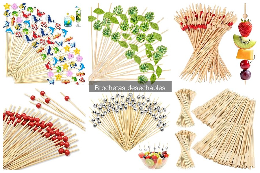 ** Comparativa: Brochetas Desechables vs Reutilizables