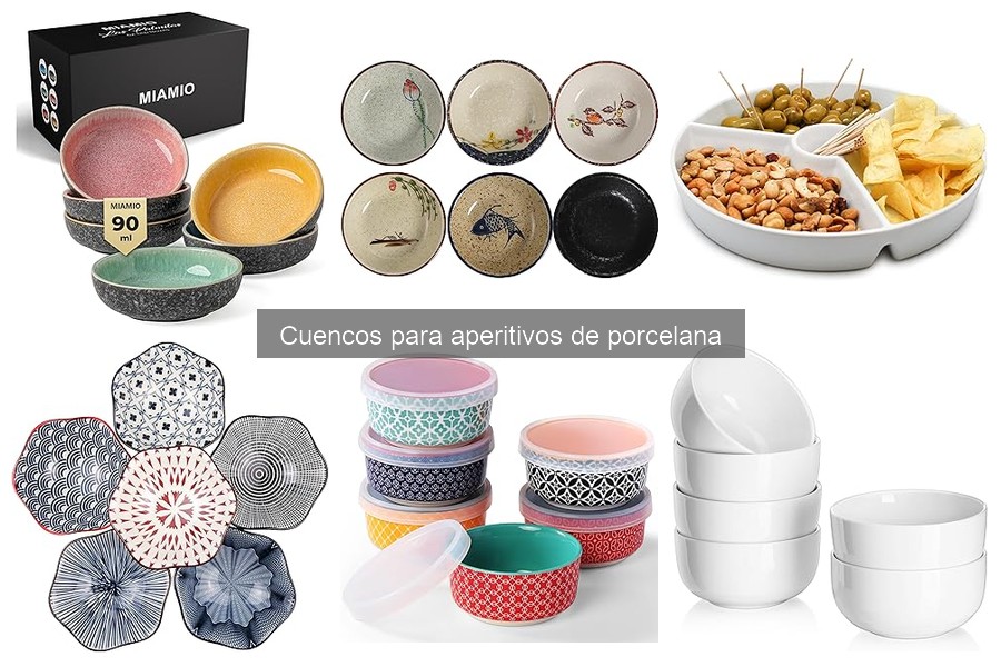 Comparativa: Cuencos de porcelana vs. otras opciones para aperitivos