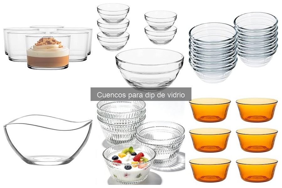 Comparativa: Cuencos de vidrio vs cerámica para dips