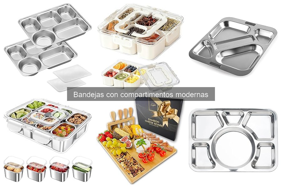 Comparativa de bandejas con compartimentos: plástico vs madera