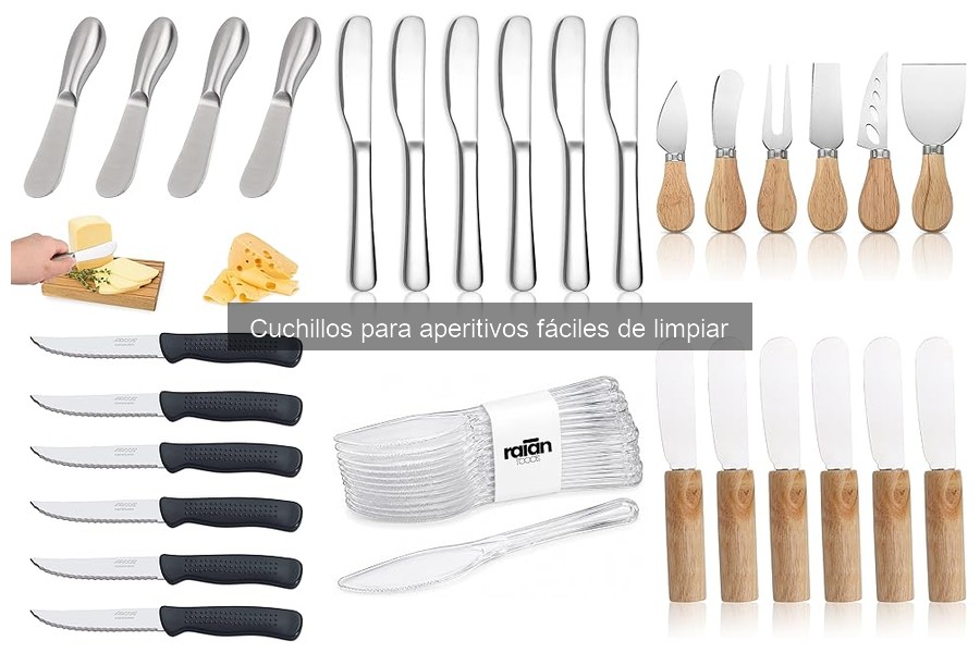 Comparativa de cuchillos para aperitivos: acero inoxidable vs cerámica