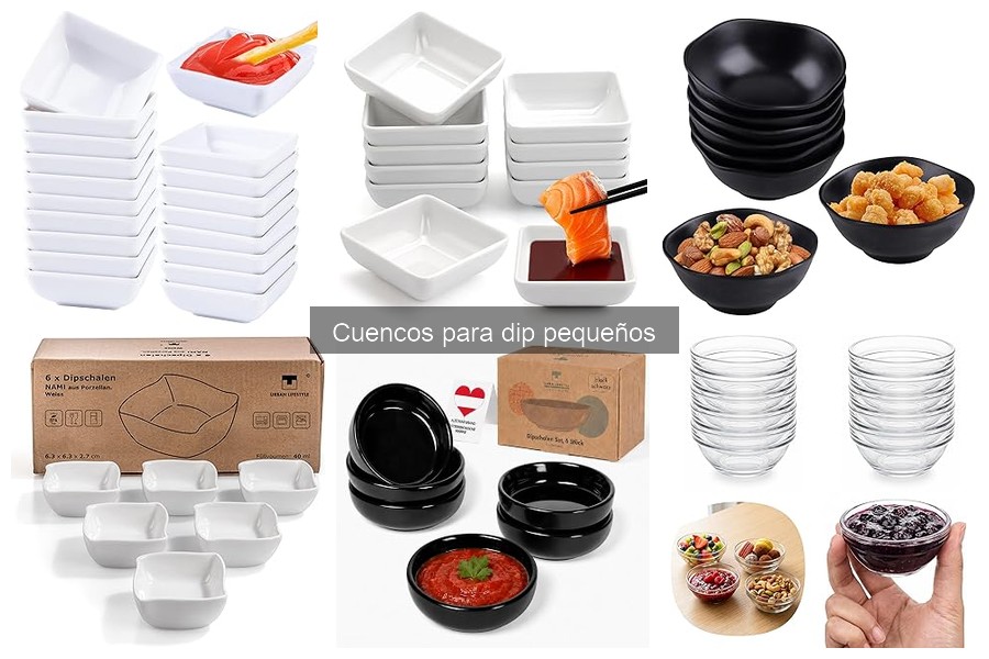 Comparativa de cuencos de cerámica vs plástico para dip