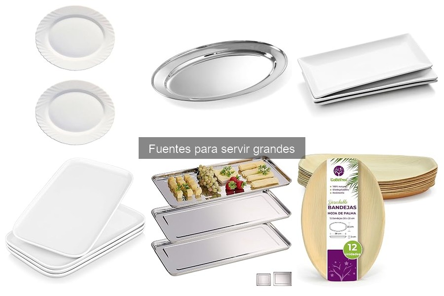 Comparativa de fuentes de cerámica y metal para servir