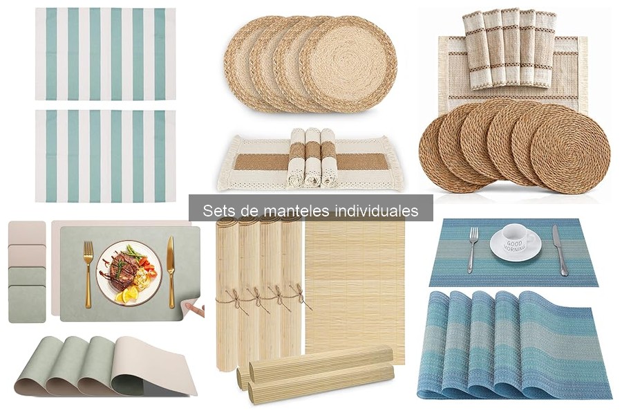 Comparativa de manteles individuales de tela y plástico