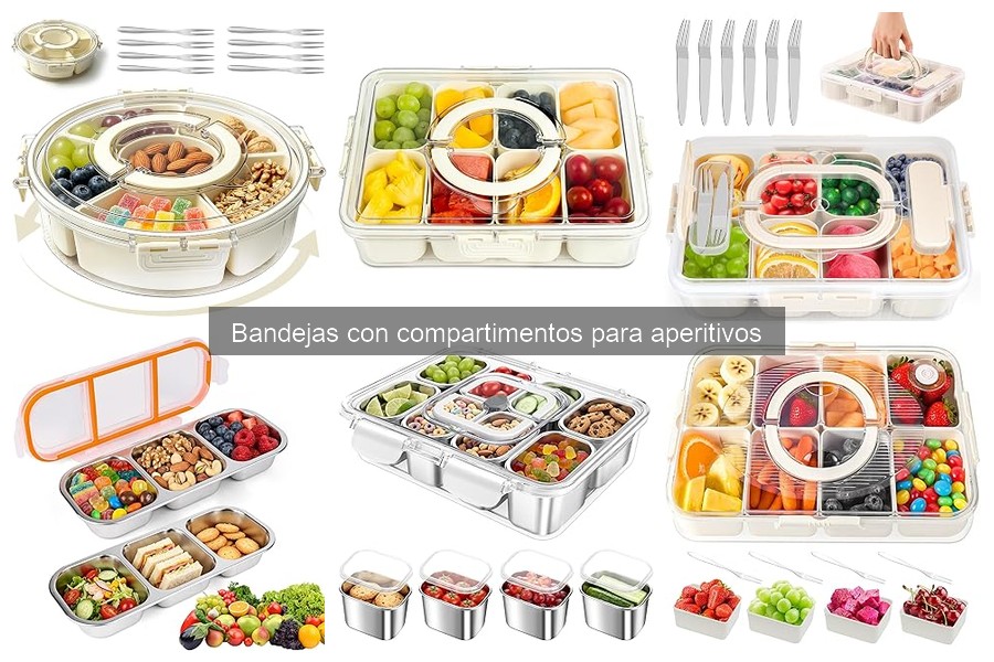 Comparativa de materiales en bandejas para aperitivos