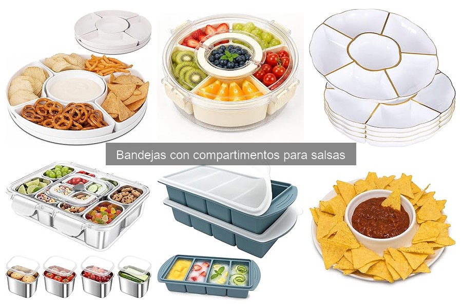** Comparativa de materiales en bandejas para salsas