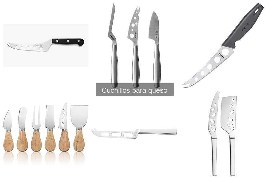 Comparativa de materiales en cuchillos para queso