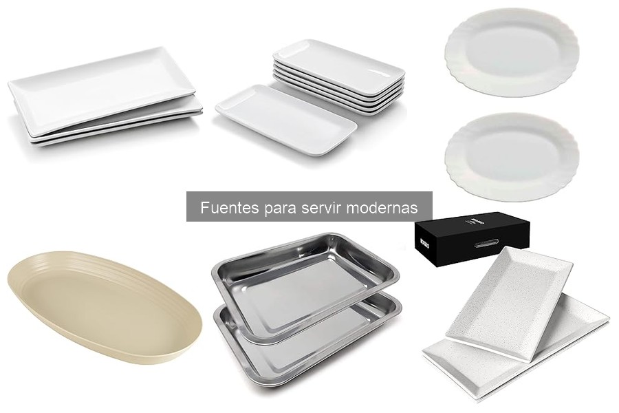 Comparativa de materiales en fuentes para servir: vidrio, cerámica y metal
