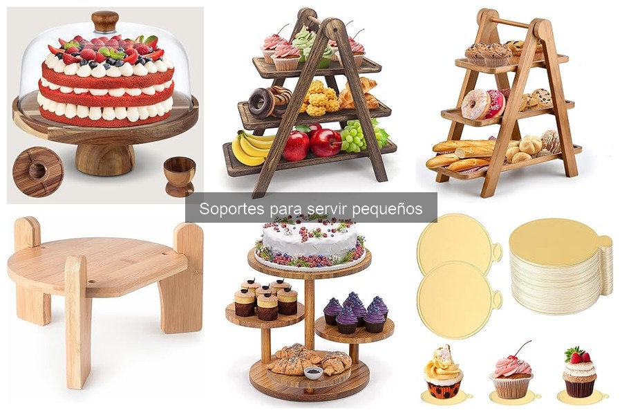 Comparativa de Materiales en Soportes para Servir Pequeños