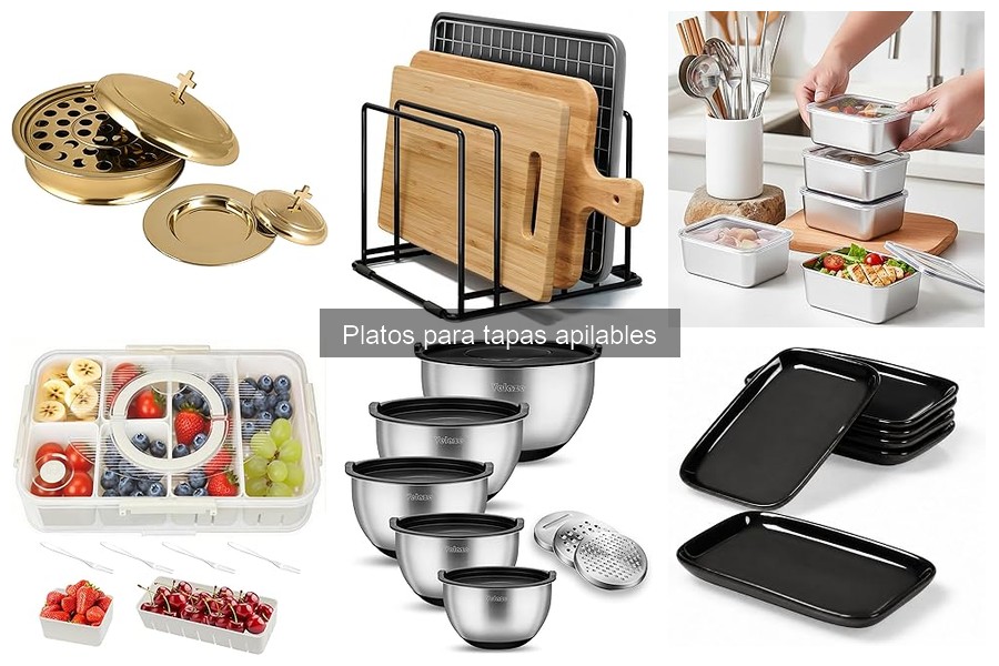 Comparativa de Platos Apilables para Tapas de Marcas Populares