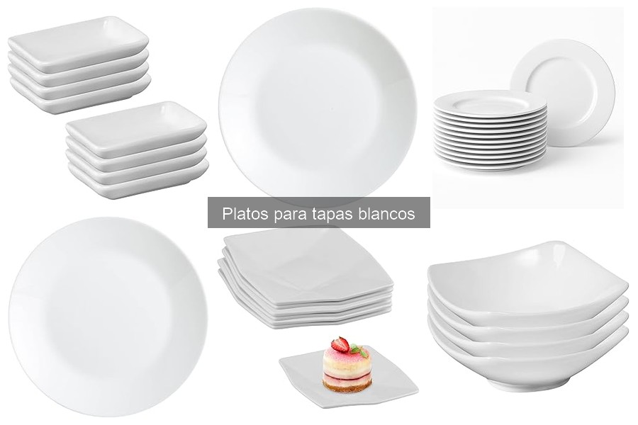 Comparativa de Platos para Tapas Blancos y Colores
