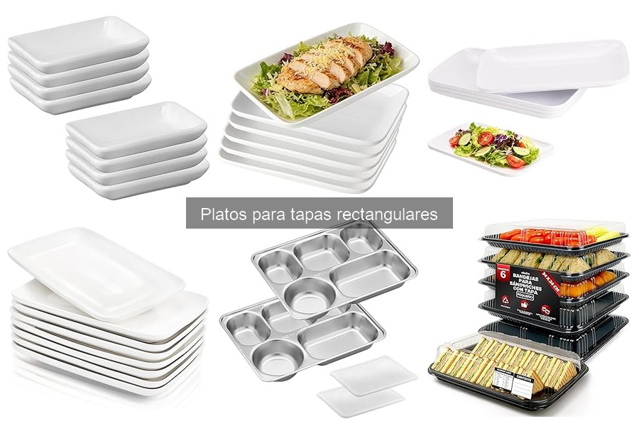 Comparativa de Platos Redondos y Rectangulares para Tapas