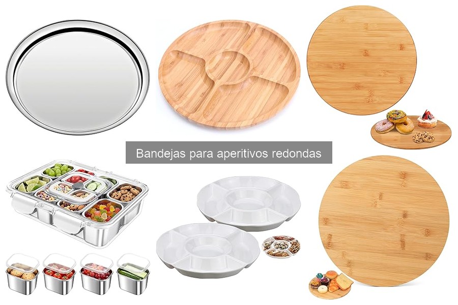 Comparativa de precios de bandejas redondas para aperitivos