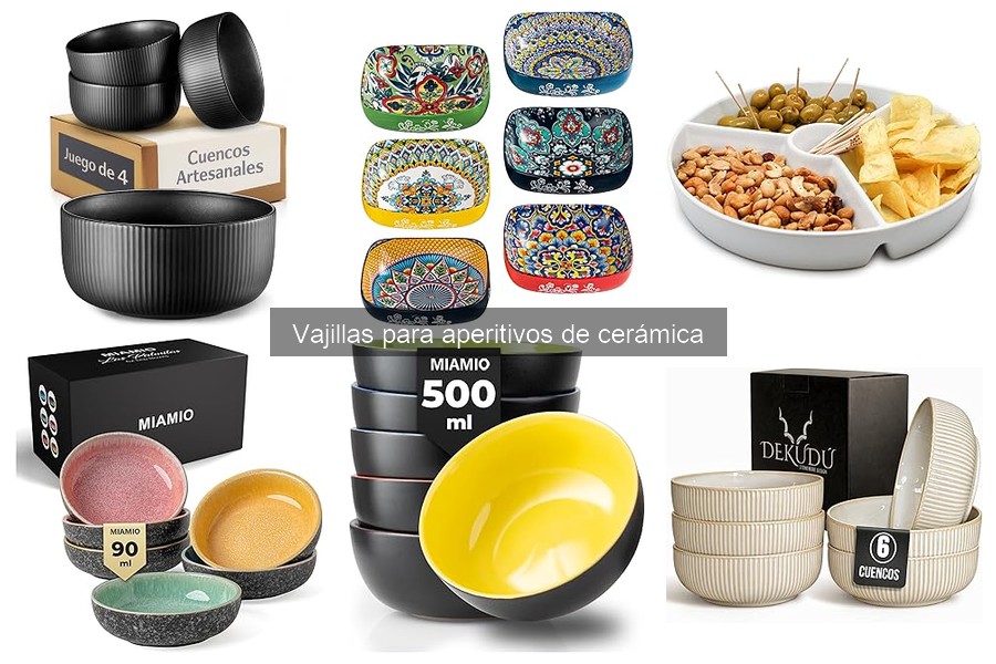 Comparativa de precios: Vajillas de cerámica para aperitivos