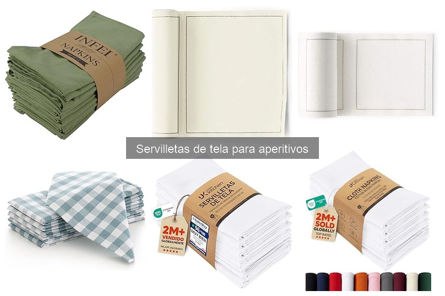 Comparativa de servilletas de tela para aperitivos