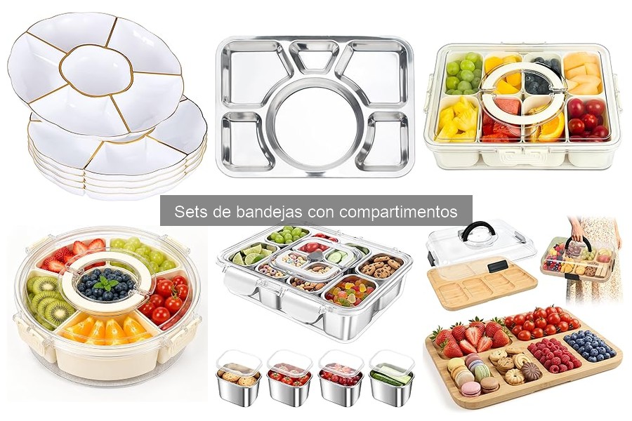 Comparativa de Sets de Bandejas con Compartimentos
