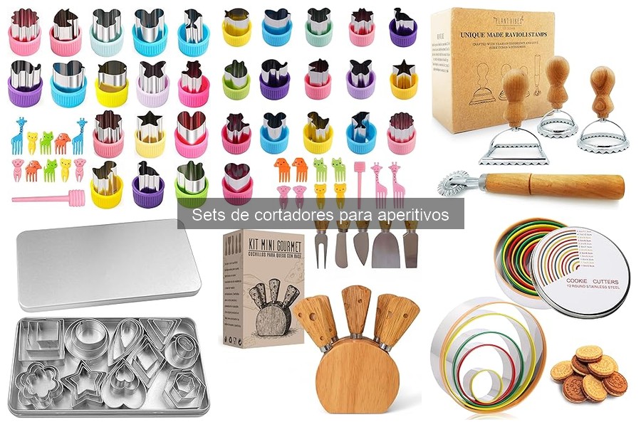Comparativa de Sets de Cortadores para Aperitivos
