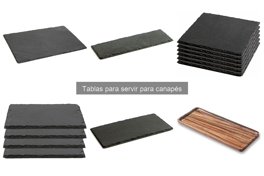 Comparativa de Tablas de Madera y Plástico para Canapés